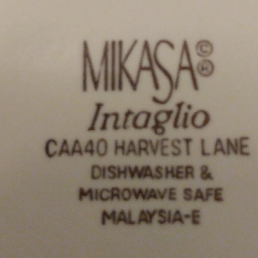 Vintage Mikasa Intaglio Harvest Lane Flat Bottom Coffee Mug (2) - Picture 5 of 7